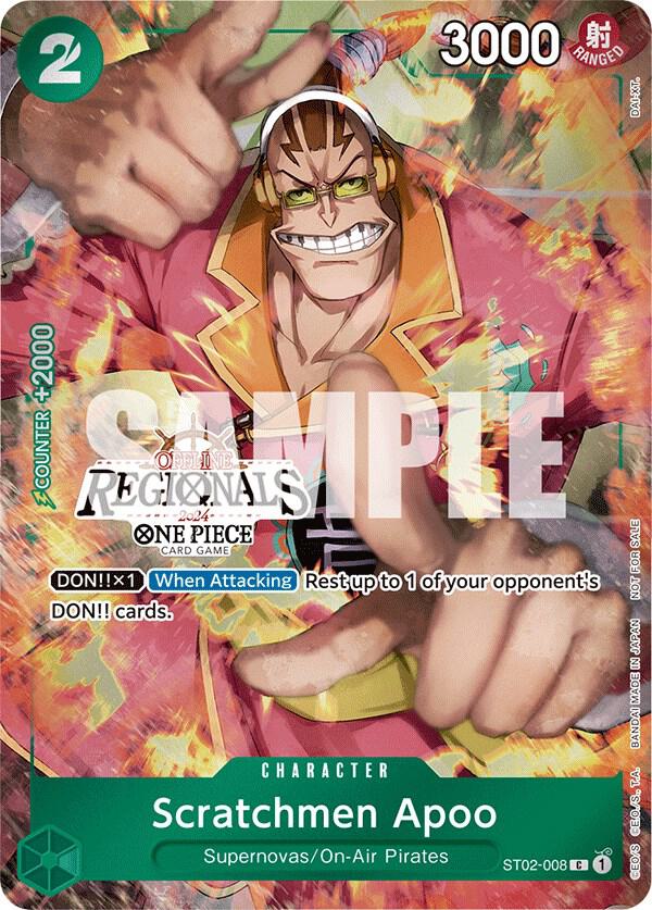 Scratchmen Apoo (Offline Regional 2024) [Participant] - One Piece Promotion Cards - C - ST02-008