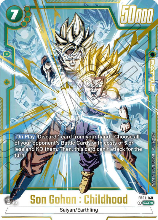 Son Gohan : Childhood - FB01-140 (Alternate Art) - Awakened Pulse - Secret Rare - FB01-140