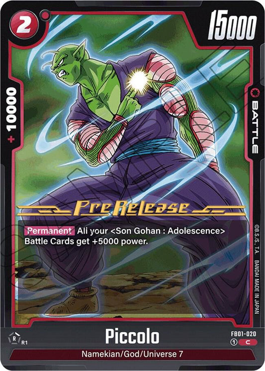 Piccolo - FB01-020 - Awakened Pulse Pre-Release Cards - Common - FB01-020