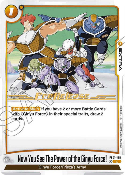 Now You See The Power of the Ginyu Force! - Awakened Pulse Pre-Release Cards - Common - FB01-138