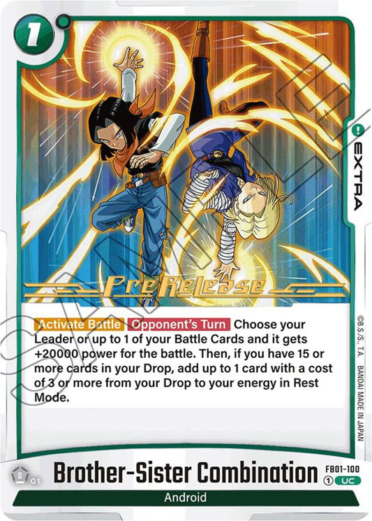 Brother-Sister Combination - Awakened Pulse Pre-Release Cards - Uncommon - FB01-100