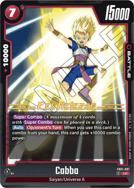 Cabba - Awakened Pulse Pre-Release Cards - Uncommon - FB01-007