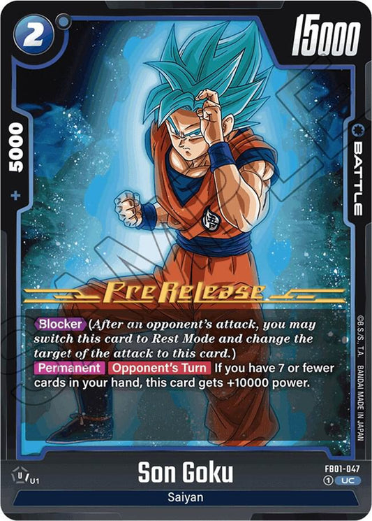 Son Goku - FB01-047 - Awakened Pulse Pre-Release Cards - Uncommon - FB01-047