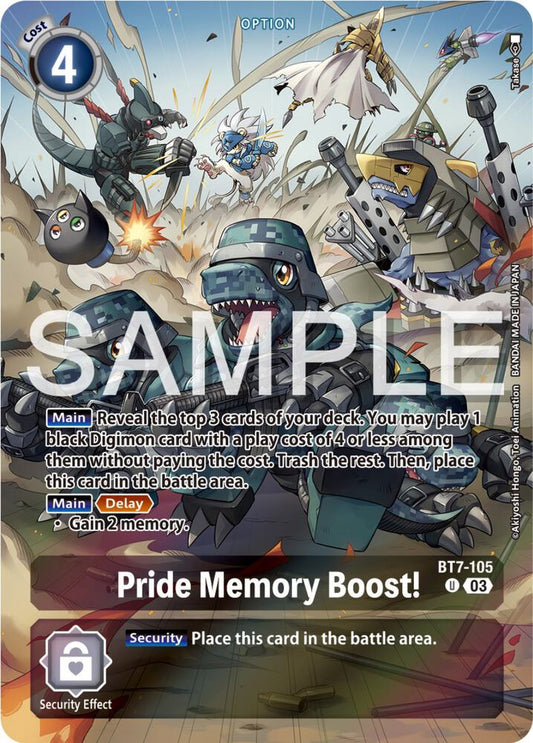 Pride Memory Boost! (Bonus Pack) - Starter Deck 17: Double Typhoon Advanced Deck Set - Uncommon - BT7-105 U