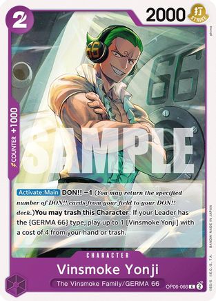 Vinsmoke Yonji (066) - Wings of the Captain - C - OP06-066