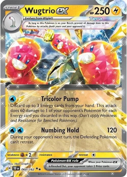 Wugtrio ex - 060/162 - SV05: Temporal Forces - Double Rare - 060/162