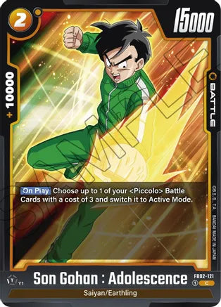 Son Gohan : Adolescence - FB02-121 - Blazing Aura - Common - FB02-121