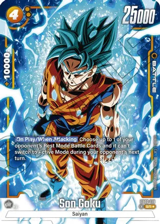 Son Goku - FB02-119 (Alternate Art) - Blazing Aura - Super Rare - FB02-119