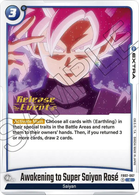 Awakening to Super Saiyan Rose - Blazing Aura Release Event Cards - Common - FB02-067