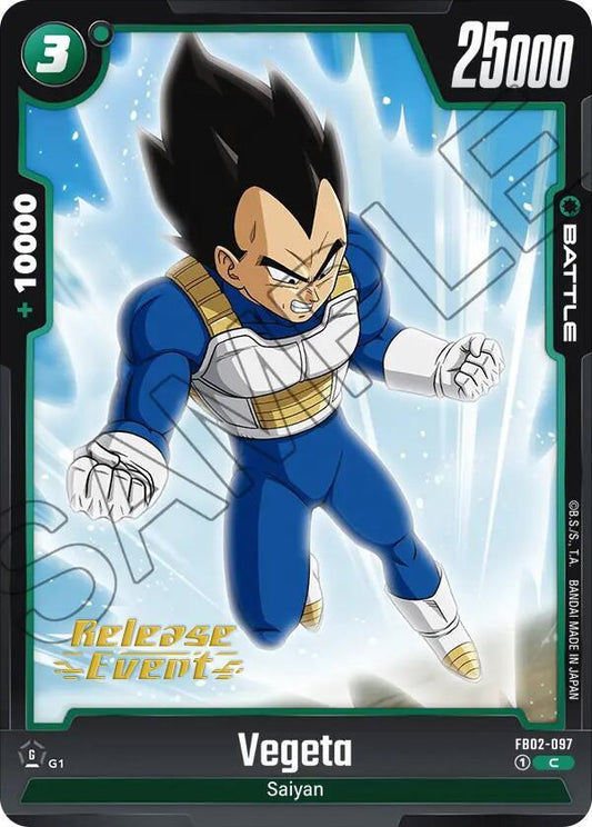 Vegeta - FB02-097 - Blazing Aura Release Event Cards - Common - FB02-097