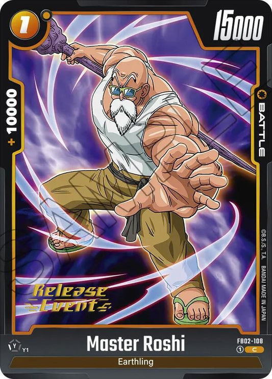 Master Roshi - FB02-108 - Blazing Aura Release Event Cards - Common - FB02-108