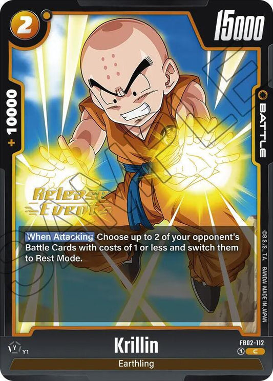 Krillin - FB02-112 - Blazing Aura Release Event Cards - Common - FB02-112