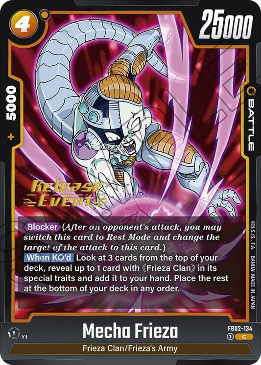 Mecha Frieza - Blazing Aura Release Event Cards - Common - FB02-134