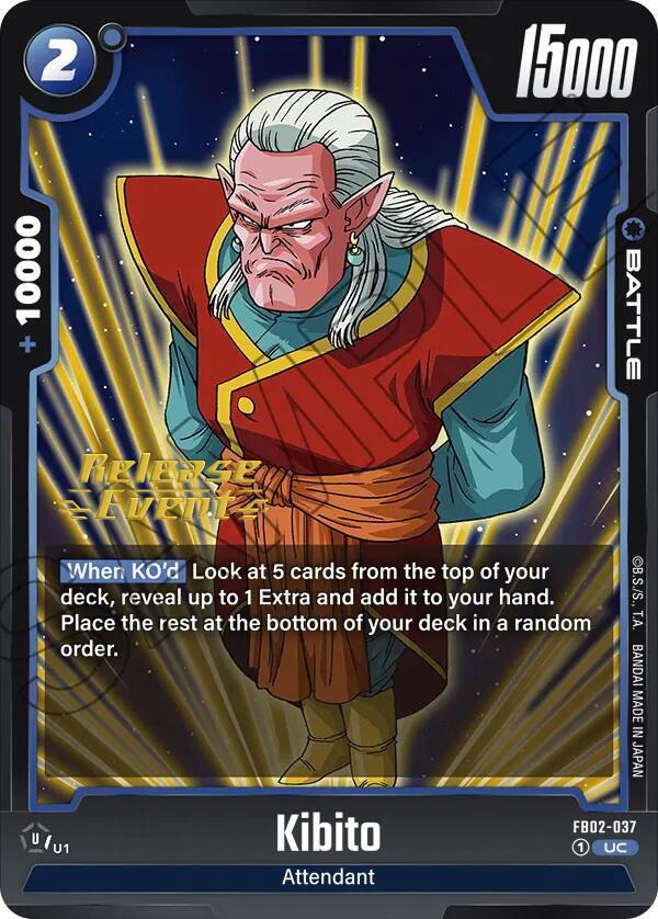 Kibito - Blazing Aura Release Event Cards - Uncommon - FB02-037