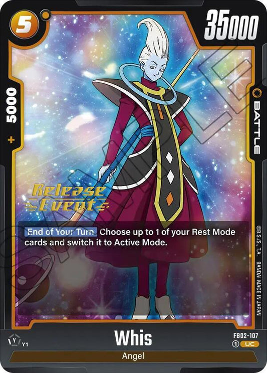 Whis - FB02-107 - Blazing Aura Release Event Cards - Uncommon - FB02-107