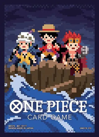 One Piece Card Game Official Sleeves: Assortment 6 - The Three Captains (Pixel Art) (70-Pack)