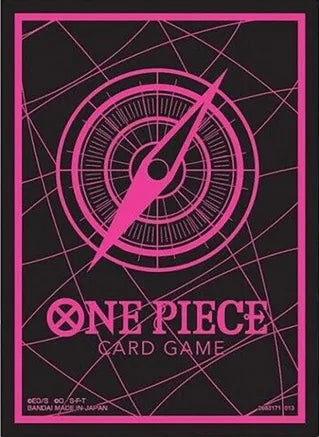 One Piece Card Game Official Sleeves: Assortment 6 - Standard Black X Pink (70-Pack)