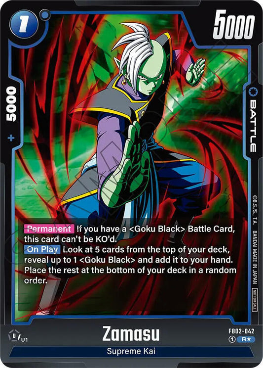 Zamasu - FB02-042 (Championship Pack 01) - Tournament and Championship Promos - Rare - FB02-042