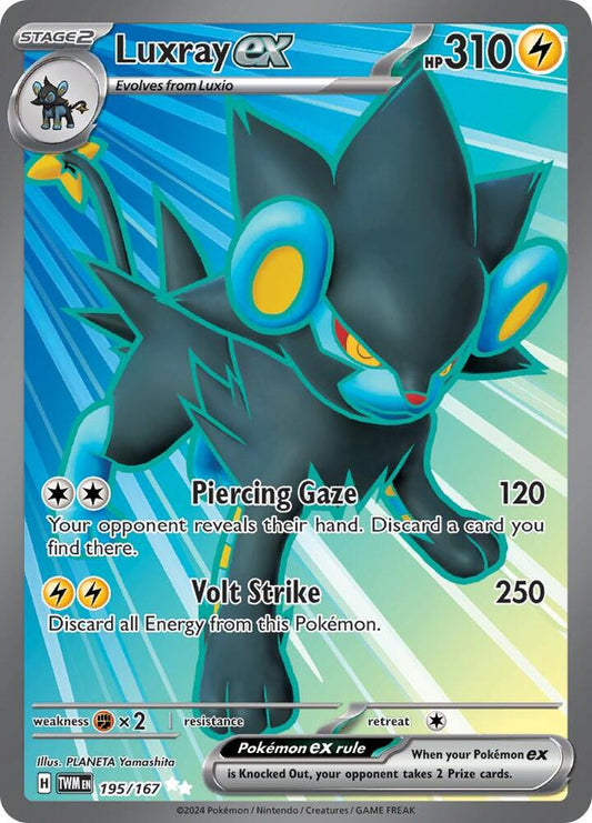 Luxray ex - 195/167 - SV06: Twilight Masquerade - Ultra Rare - 195/167