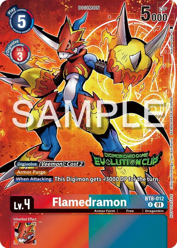 Flamedramon - BT8-012 (2024 Evolution Cup) - New Awakening - Promo - BT8-012 R