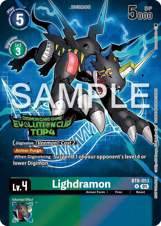 Lighdramon - BT8-053 (2024 Evolution Cup Top 4) - New Awakening - Promo - BT8-053 R