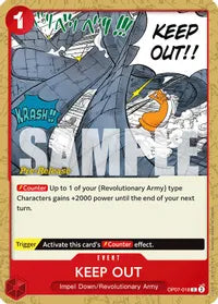 Keep Out - 500 Years in the Future Pre-Release Cards - C - OP07-018