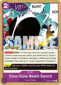 Slow-Slow Beam Sword - 500 Years in the Future Pre-Release Cards - C - OP07-076