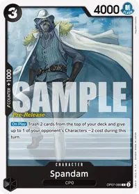 Spandam - 500 Years in the Future Pre-Release Cards - C - OP07-086