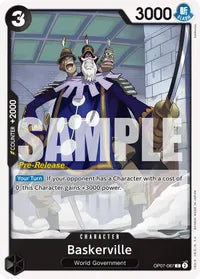 Baskerville - 500 Years in the Future Pre-Release Cards - C - OP07-087