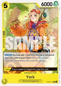 York - 500 Years in the Future Pre-Release Cards - C - OP07-110