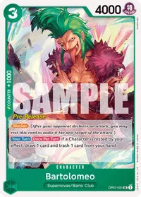 Bartolomeo - 500 Years in the Future Pre-Release Cards - UC - OP07-031