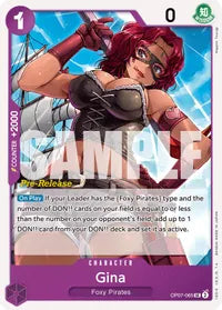 Gina - 500 Years in the Future Pre-Release Cards - UC - OP07-065