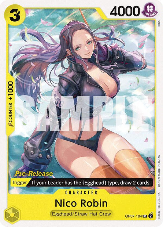 Nico Robin - 500 Years in the Future Pre-Release Cards - UC - OP07-104