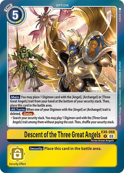 Descent of the Three Great Angels - Infernal Ascension - Rare - EX6-068 R