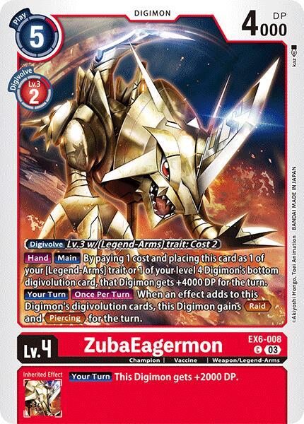 ZubaEagermon - Infernal Ascension - Common - EX6-008 C