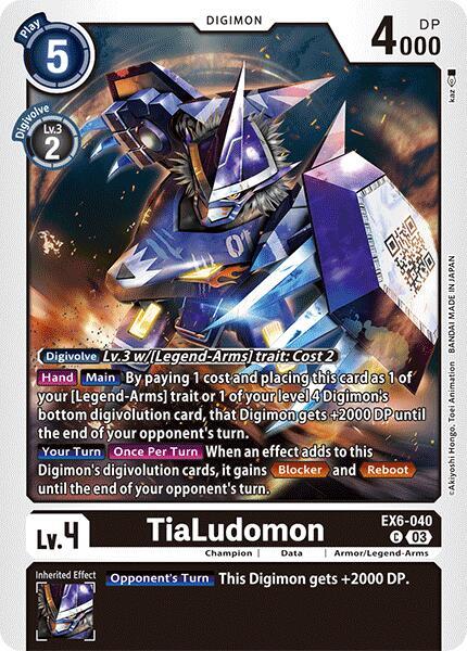 TiaLudomon - Infernal Ascension - Rare - EX6-040 C