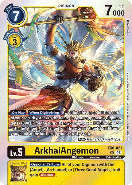 ArkhaiAngemon - Infernal Ascension - Rare - EX6-021 R