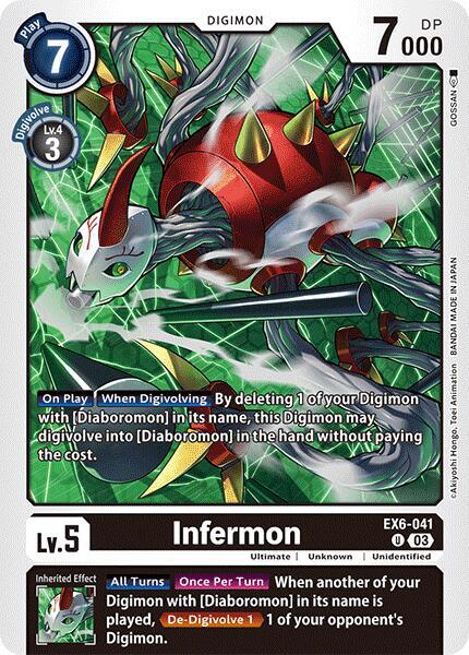 Infermon - Infernal Ascension - Uncommon - EX6-041 U