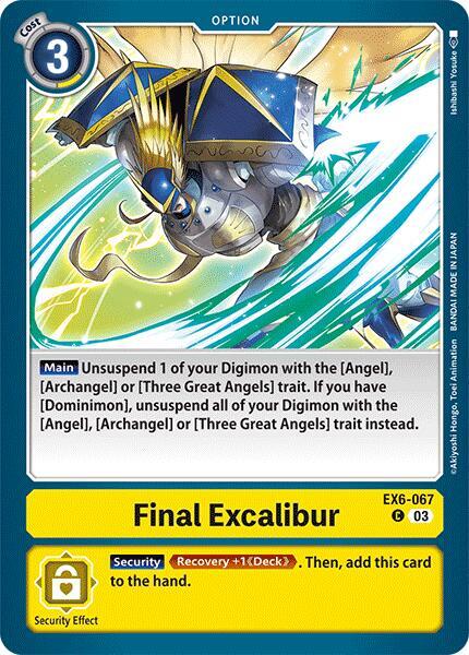 Final Excalibur - Infernal Ascension - Common - EX6-067 C