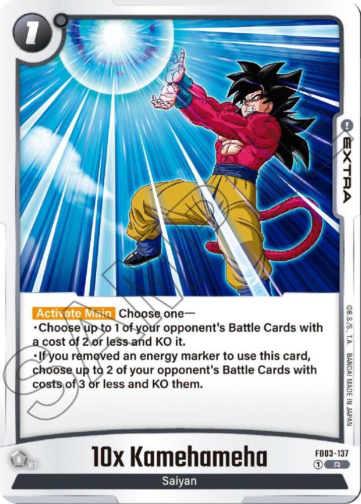 10x Kamehameha - Raging Roar - Rare - FB03-137