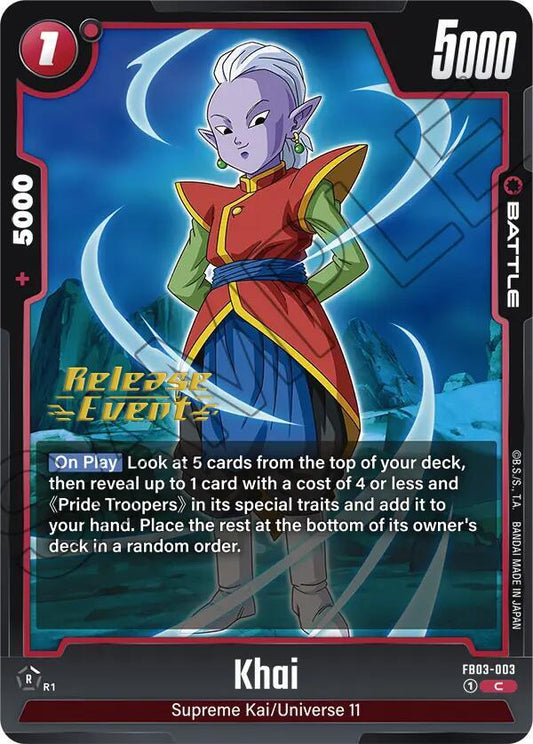 Khai - Raging Roar Release Event Cards - Common - FB03-003