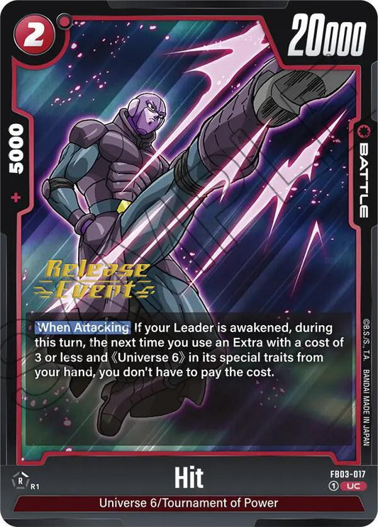 Hit - Raging Roar Release Event Cards - Uncommon - FB03-017