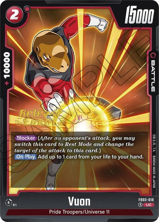 Vuon - Raging Roar Release Event Cards - Uncommon - FB03-019