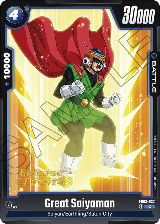Great Saiyaman - Raging Roar Release Event Cards - Common - FB03-032