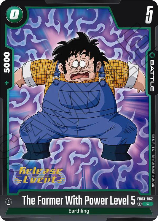 The Farmer With Power Level 5 - Raging Roar Release Event Cards - Common - FB03-062
