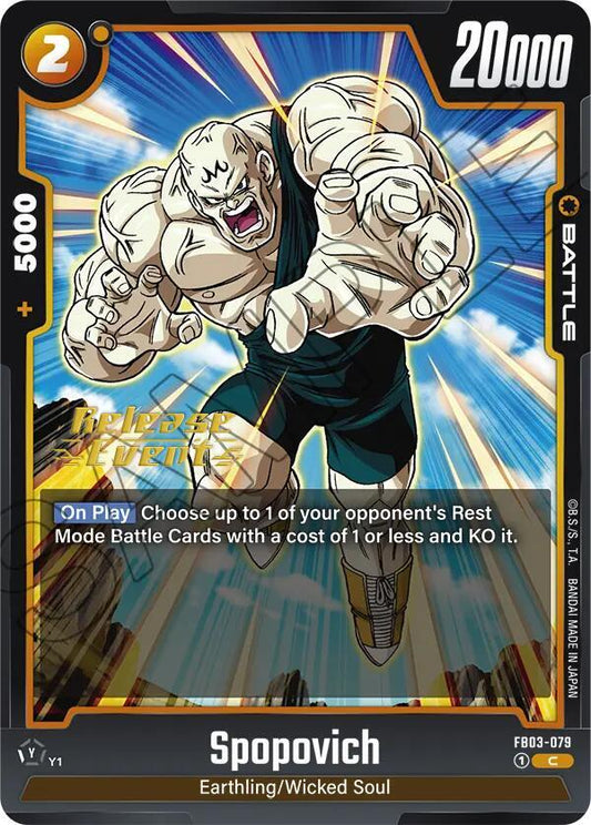 Spopovich - Raging Roar Release Event Cards - Common - FB03-079