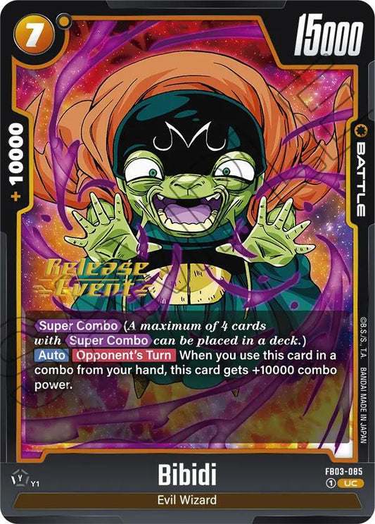 Bibidi - Raging Roar Release Event Cards - Uncommon - FB03-085