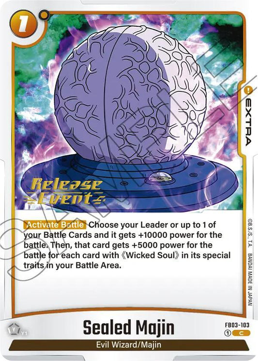 Sealed Majin - Raging Roar Release Event Cards - Common - FB03-103