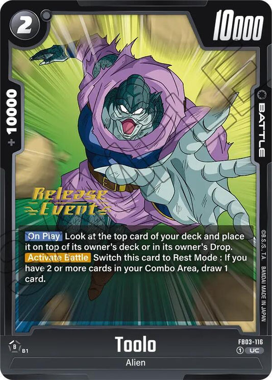 Toolo - Raging Roar Release Event Cards - Uncommon - FB03-116