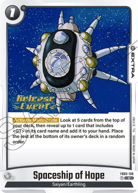 Spaceship of Hope - Raging Roar Release Event Cards - Common - FB03-136